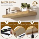 Fun Memories Floating Shelves for Wall, 36Inch Floating Shelves Set of 2, Hangin... - Image 7