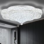 32in Modern Crystal handeliers for Living Room,Large Crystal Chandelier with Rem... - Image 4