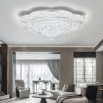 32in Modern Crystal handeliers for Living Room,Large Crystal Chandelier with Rem... - Image 5
