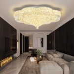 32in Modern Crystal handeliers for Living Room,Large Crystal Chandelier with Rem... - Image 6