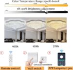 32in Modern Crystal handeliers for Living Room,Large Crystal Chandelier with Rem... - Image 7