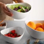 Samsle Porcelain Large Serving Bowl Set (9 inch),48 Oz Big Salad bowls, Large Se... - Image 6