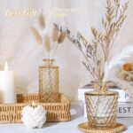 UPBUD Amber Glass Bud Vases Set of 12, Gold Mini Flower Vase for Centerpieces, S... - Image 8