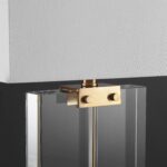 SAFAVIEH Couture Lighting Collection Maddock Crystal 26-inch Bedroom Living Room... - Image 3