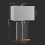 SAFAVIEH Couture Lighting Collection Maddock Crystal 26-inch Bedroom Living Room... - Image 5
