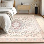 Phantoscope Washable Area Rug 9'x12' Non-Slip, Vintage Boho Rugs for Living Room... - Image 5
