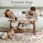 Phantoscope Washable Area Rug 9'x12' Non-Slip, Vintage Boho Rugs for Living Room... - Image 6