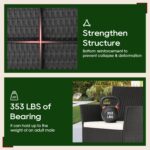 FDW | 4-Piece Patio Furniture Set | Black | Outdoor Wicker Furniture with Coffee... - Image 5