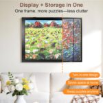 ALL4JIG Premium Wooden Puzzle Picture Frame with 4-Puzzle Storage Capacity for 1... - Image 4