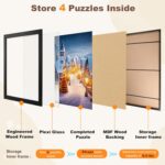 ALL4JIG Premium Wooden Puzzle Picture Frame with 4-Puzzle Storage Capacity for 1... - Image 5