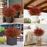 16 Pcs Artificial Plants Outdoor Fake Grass Faux Greenery Stems UV Resistant Pla... - Image 5