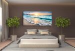 Baisuart S02275 Canvas Prints Wall Art Beach Sunset Ocean Waves Nature Pictures ... - Image 5