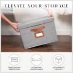3 Pack Large Fabric Storage Boxes with Lids (15.75" x 11.25" x 11.25") - Decorat... - Image 3