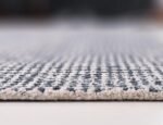 Hand-Tufted 100% Wool Pile Area Rug – Geometric Textured Grid Check Pattern – Th... - Image 5
