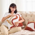 lifein 18x18 Pillow Covers-Throw Pillow Covers Boho Couch Pillows Embroidered De... - Image 6