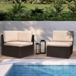 Devoko Patio Furniture Sofa Sets Outdoor All-Weather Sectional Corner Sofa and A... - Image 5