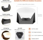 Outdoor Post Lights Hard Wired, AC100-240V Modern Pillar Lights Waterproof, 3000... - Image 3