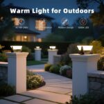 Outdoor Post Lights Hard Wired, AC100-240V Modern Pillar Lights Waterproof, 3000... - Image 4