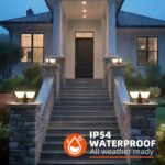 Outdoor Post Lights Hard Wired, AC100-240V Modern Pillar Lights Waterproof, 3000... - Image 5