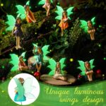 Suzile 11 Pcs Mini Fairies Figurines Miniature Fairy Resin Figurines with Lumino... - Image 5