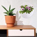 3pcs Wall Mounted Flower Pot Set, Plastic Simulated Rattan Hanging Basket for In... - Image 6