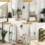 Prywot Arched Full Length Mirror, 70"x26" Free Standing Floor Mirror, Modern Ful... - Image 5