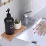 zoocatia Small Wood Tray Pedestal Stand Farmhouse Bathroom Decor Decorative Wood... - Image 3
