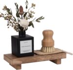 zoocatia Small Wood Tray Pedestal Stand Farmhouse Bathroom Decor Decorative Wood... - Image 7