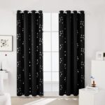 Deconovo Designer Series Silvery Cubic Printed Blackout Curtains for Bedroom Liv... - Image 3