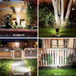 Solar Lights Outdoor Waterproof IP65, Super Bright LED with Lens, 6500K 2 Lighti... - Image 5