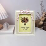 JANDERART Vintage Picture Frame 4x6 Inch, Ornate Cute Photo Frames with Glass Fr... - Image 4
