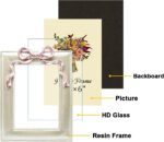 JANDERART Vintage Picture Frame 4x6 Inch, Ornate Cute Photo Frames with Glass Fr... - Image 6