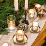 Zonon 2 Pack Brass Color Metal Clawfoot Dish Pedestal Dish Candle Tray Round Cla... - Image 7