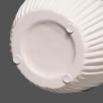 White Ceramic Vase - 9 Inch 3D Modern Vase for Centerpieces, Minimalist Decorati... - Image 10