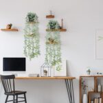 echosari 2 PCS Fake Hanging Plants, Artificial Potted Plants Eucalyptus, Greener... - Image 3