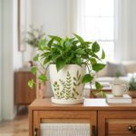 MPotTo Ceramic Pots for Plants - 6 Inch Plant Pot for Indoor Outdoor Plants, Cer... - Image 8