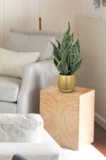 DILATATA Artificial Snake Plant in Gold Pot, 18” Faux Sansevieria Potted Plant f... - Image 8