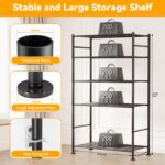 BolDuck 5 Tier Shelf Organizer Rack, Metal Shelving Unit with Adjustable Levelin... - Image 4