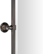 TEHOME Oil Rubebd Bronze Metal Framed Pivot Rectangle Bathroom Mirror Tilting Be... - Image 5