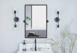 TEHOME Oil Rubebd Bronze Metal Framed Pivot Rectangle Bathroom Mirror Tilting Be... - Image 6