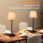 Cordless Table Lamp Rechargeable Bronze - 1 Pack Brass 4000mAH Battery Operated ... - Image 7