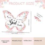 Office Desk Decor for Women Pink Desk Accessories Decoration Pink Butterfly Moth... - Image 5