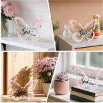 Office Desk Decor for Women Pink Desk Accessories Decoration Pink Butterfly Moth... - Image 6