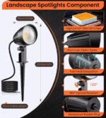 MEIKEE 7W Low Voltage LED Landscape Lights 800LM 12V Outdoor Landscape Lighting ... - Image 9