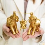 Elephant Statue For Home Decor.Gold Elephant Decor For Living Room,Office,Shelf,... - Image 4
