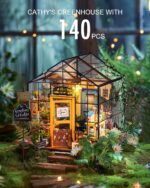 Rolife DIY Miniature Greenhouse Kit, Tiny/Mini House Making Kit with Furniture f... - Image 3