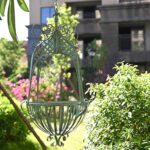 Large Hanging Planter for Outdoor Indoor Plants, 12.6-Inch Rustic Metal Hanging ... - Image 4