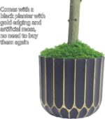 4FT Artificial Fiddle Leaf Fig Tree, Premium Fake Ficus Lyrata Plant in Decorati... - Image 5