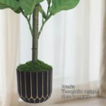 4FT Artificial Fiddle Leaf Fig Tree, Premium Fake Ficus Lyrata Plant in Decorati... - Image 7