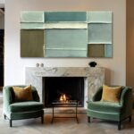 Hue7Art Modern Abstract Green Canvas Wall Art Soft Neutral Color Hand Painting B... - Image 7